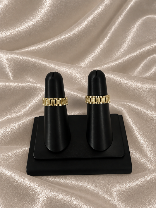Diamond-Cut Band Ring